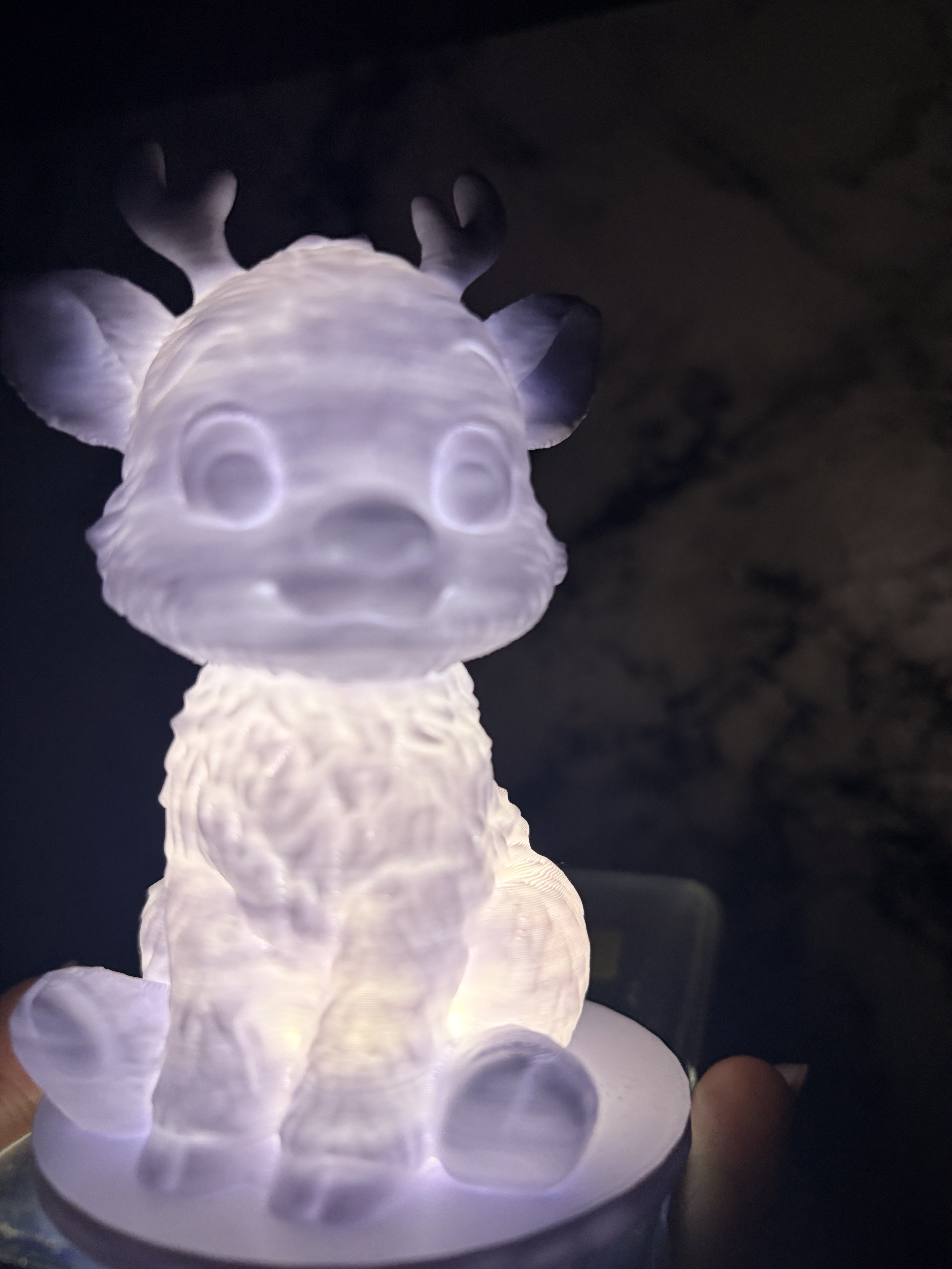 Lampă LED decorativă Ren – Figurină luminoasă 3D - imagine galerie