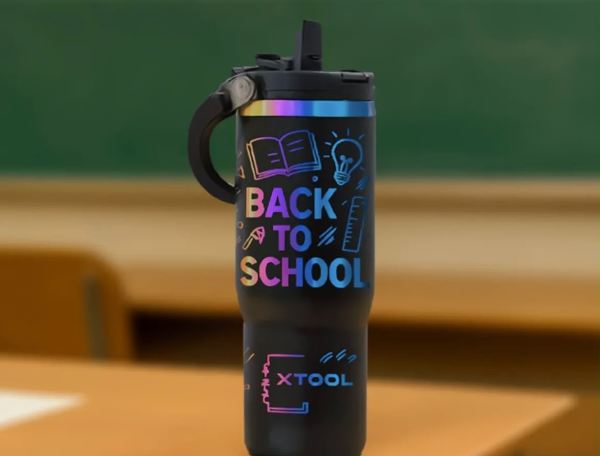 Cană termică / Termos personalizat cu mâner – Se poate grava orice design, text sau grafică - imagine galerie