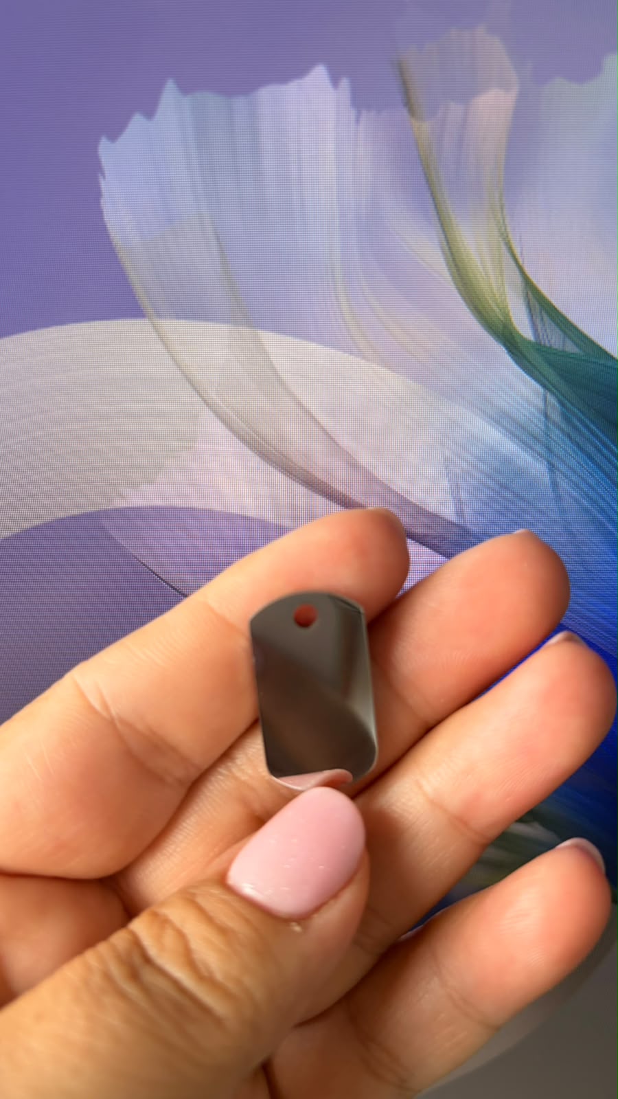 Plăcuță personalizabilă din oțel inoxidabil – Tip dog tag / pandantiv - imagine galerie