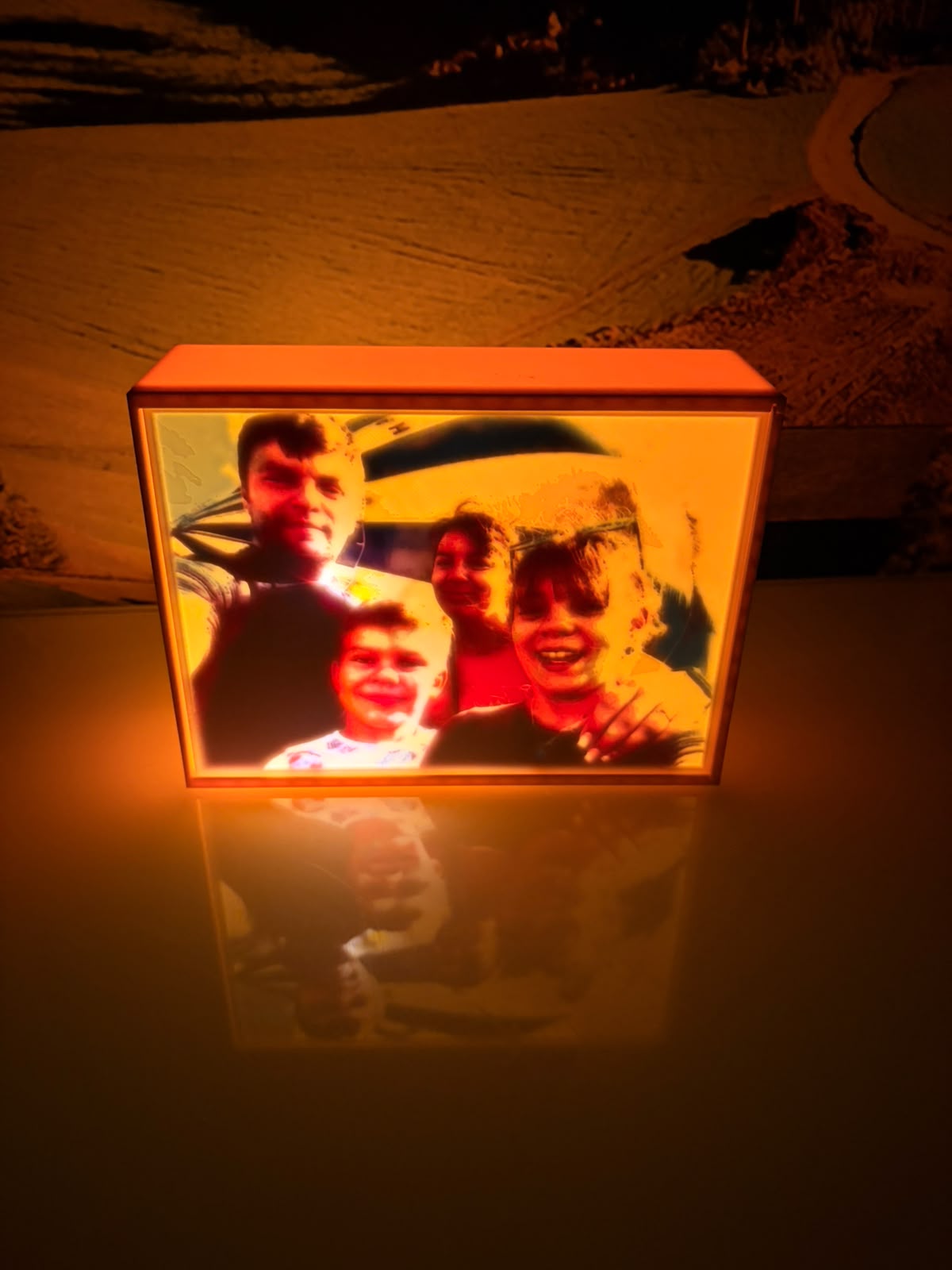 Lampă Litofanie 3D Personalizată după Fotografie