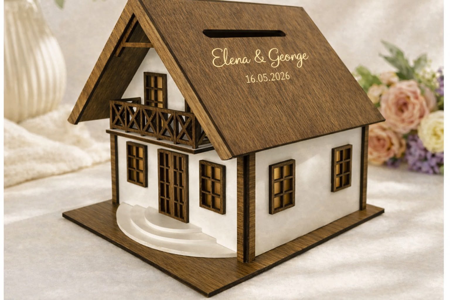 Cutie (Casa )de Dar Personalizate pentru Nuntă și Botez – Kasem Studio