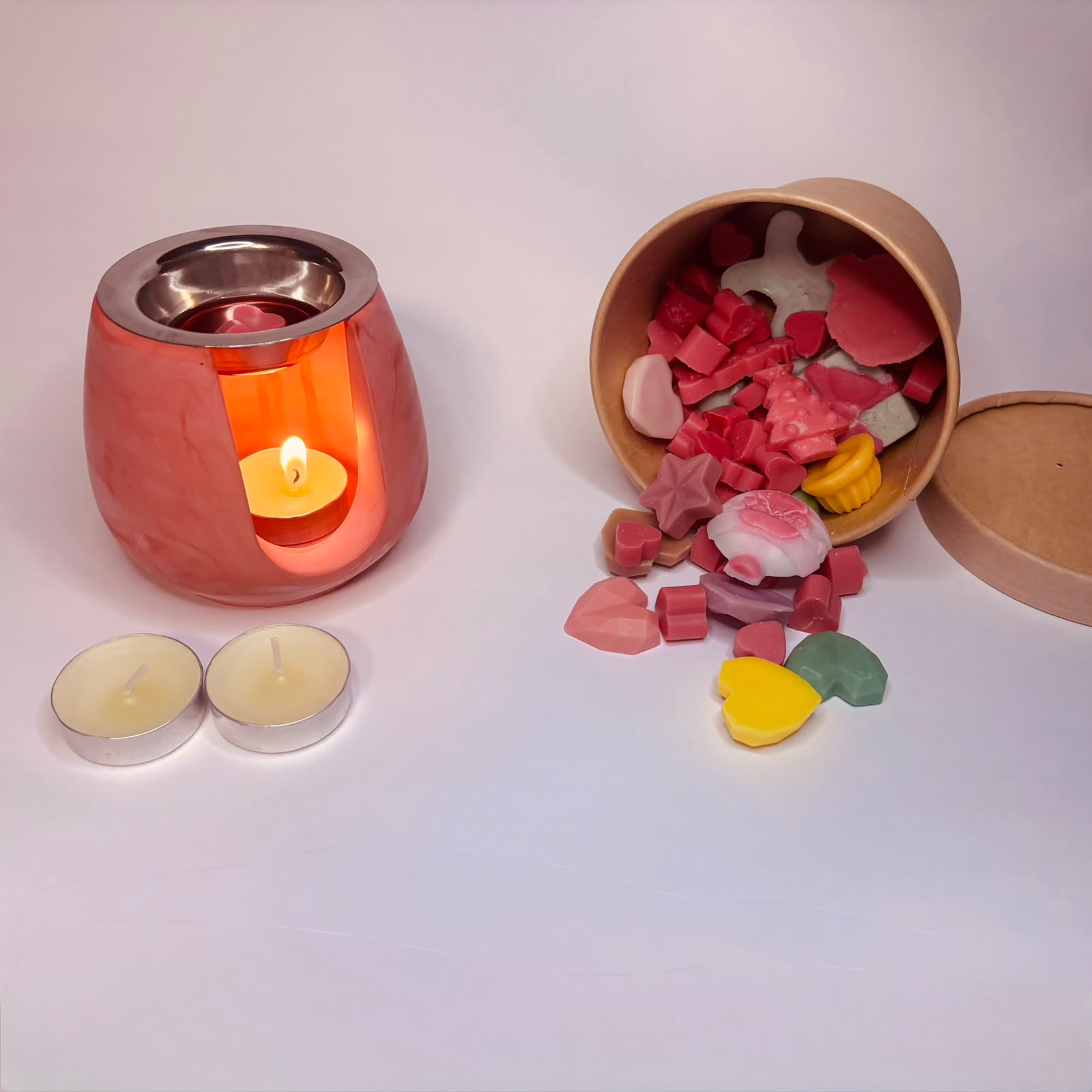 Set Ceară Parfumată „Sweet Chocolate” (Wax Melts) Lampă de Aromaterapie – Kasem Studio - imagine galerie