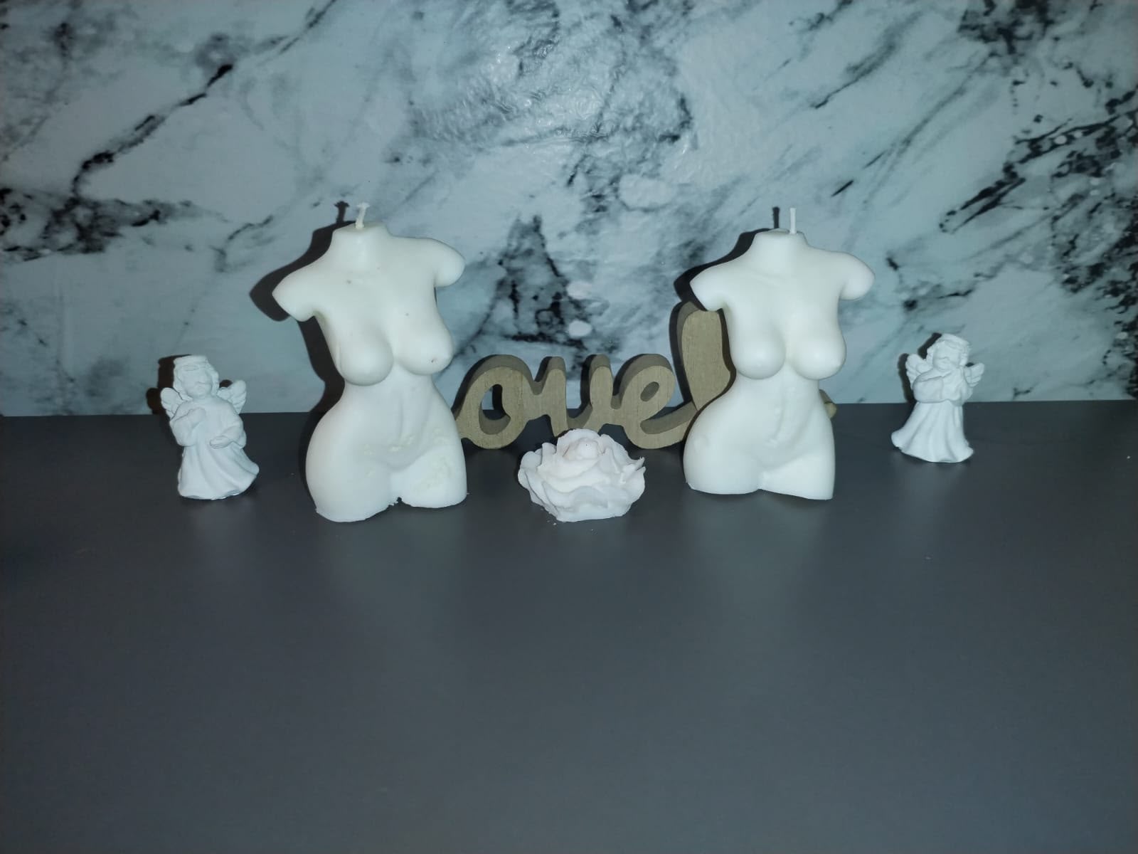 Lumânare Handmade Model Bust Feminin / Corp – Kasem Studio - imagine galerie
