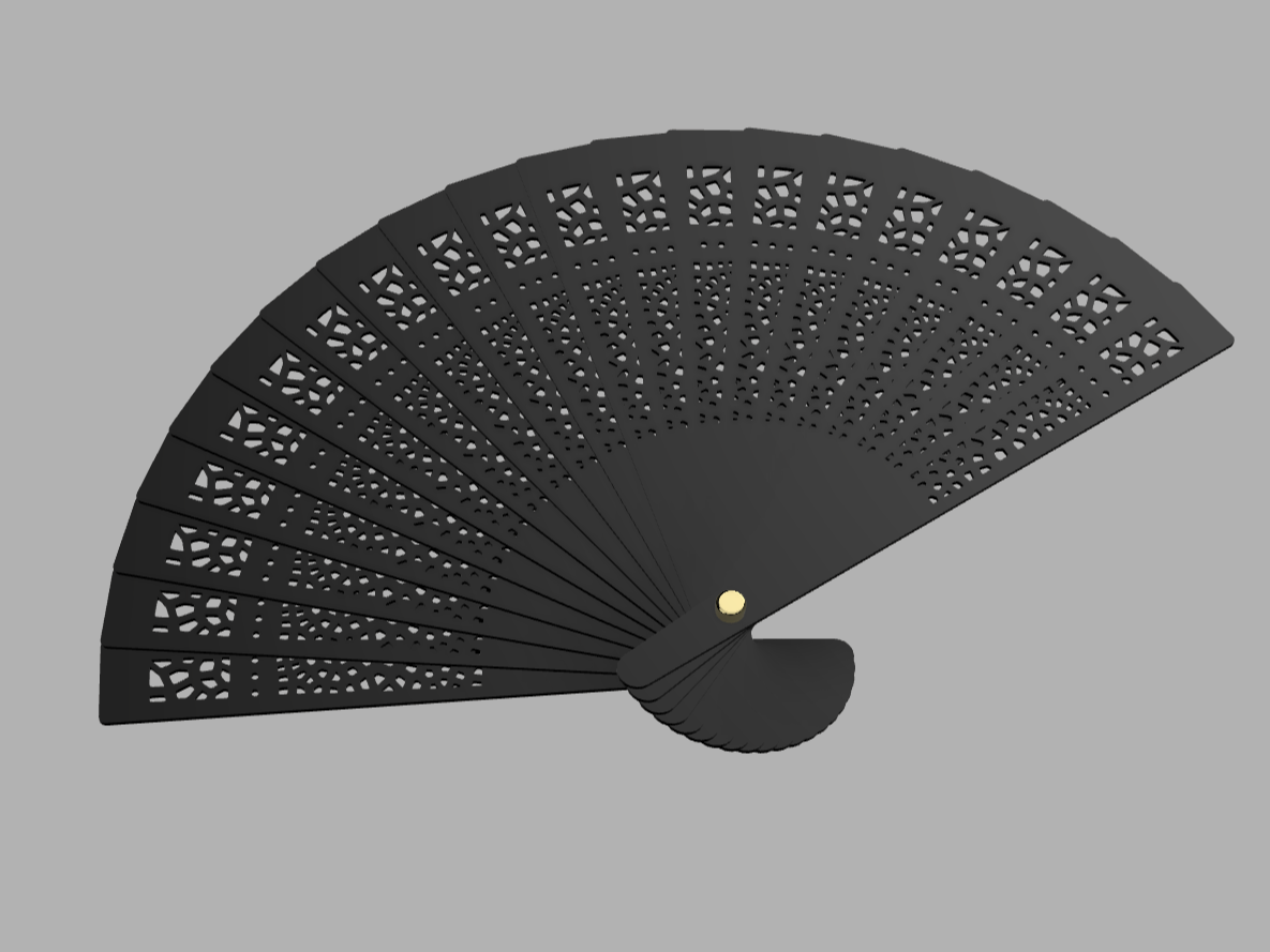 Evantaie elegante pentru nunți și evenimente – Accesorii unice realizate prin Printare 3D și Gravură Laser - imagine galerie