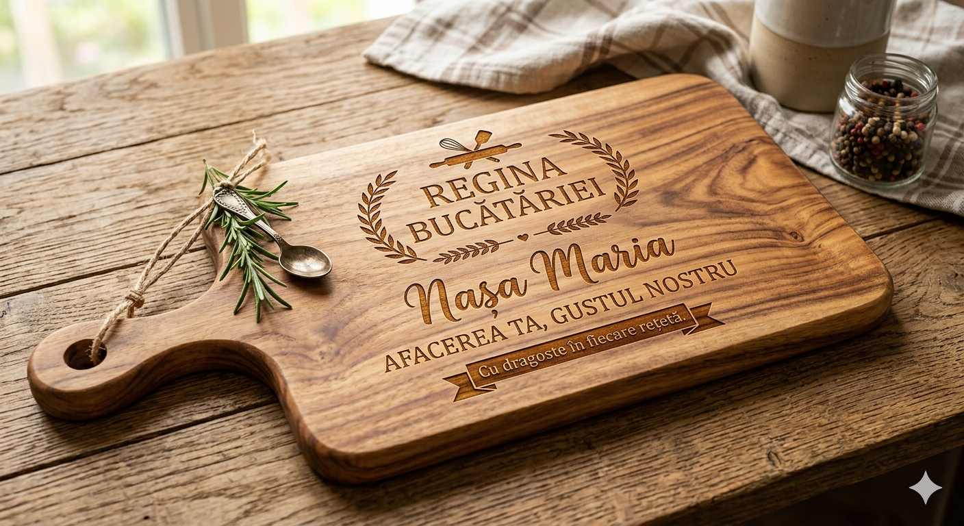 Tocător din lemn personalizat – Cadoul perfect pentru pasionații de gătit - imagine galerie