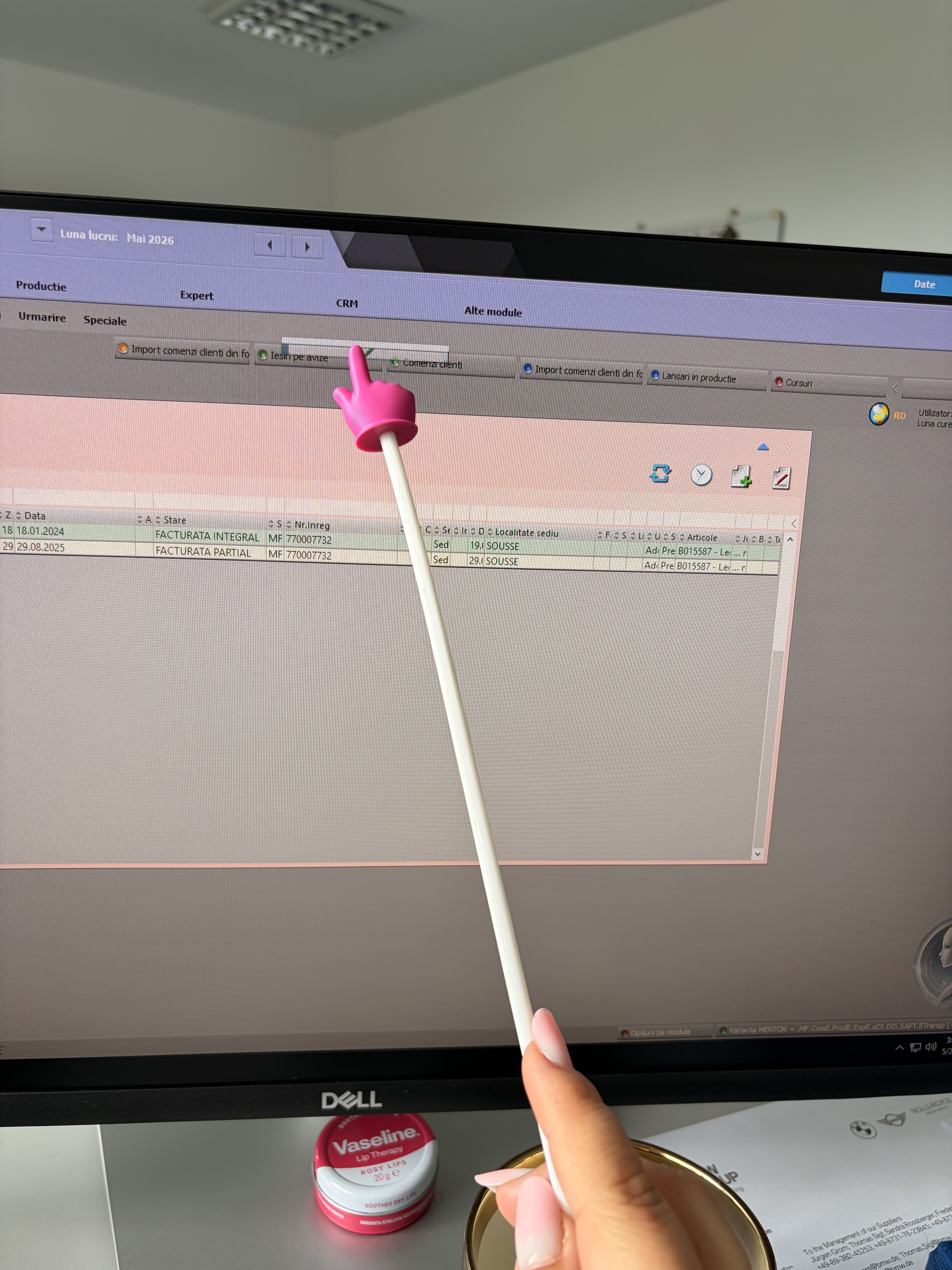 Indicator / Pointer de mână printat 3D pentru prezentări - imagine galerie