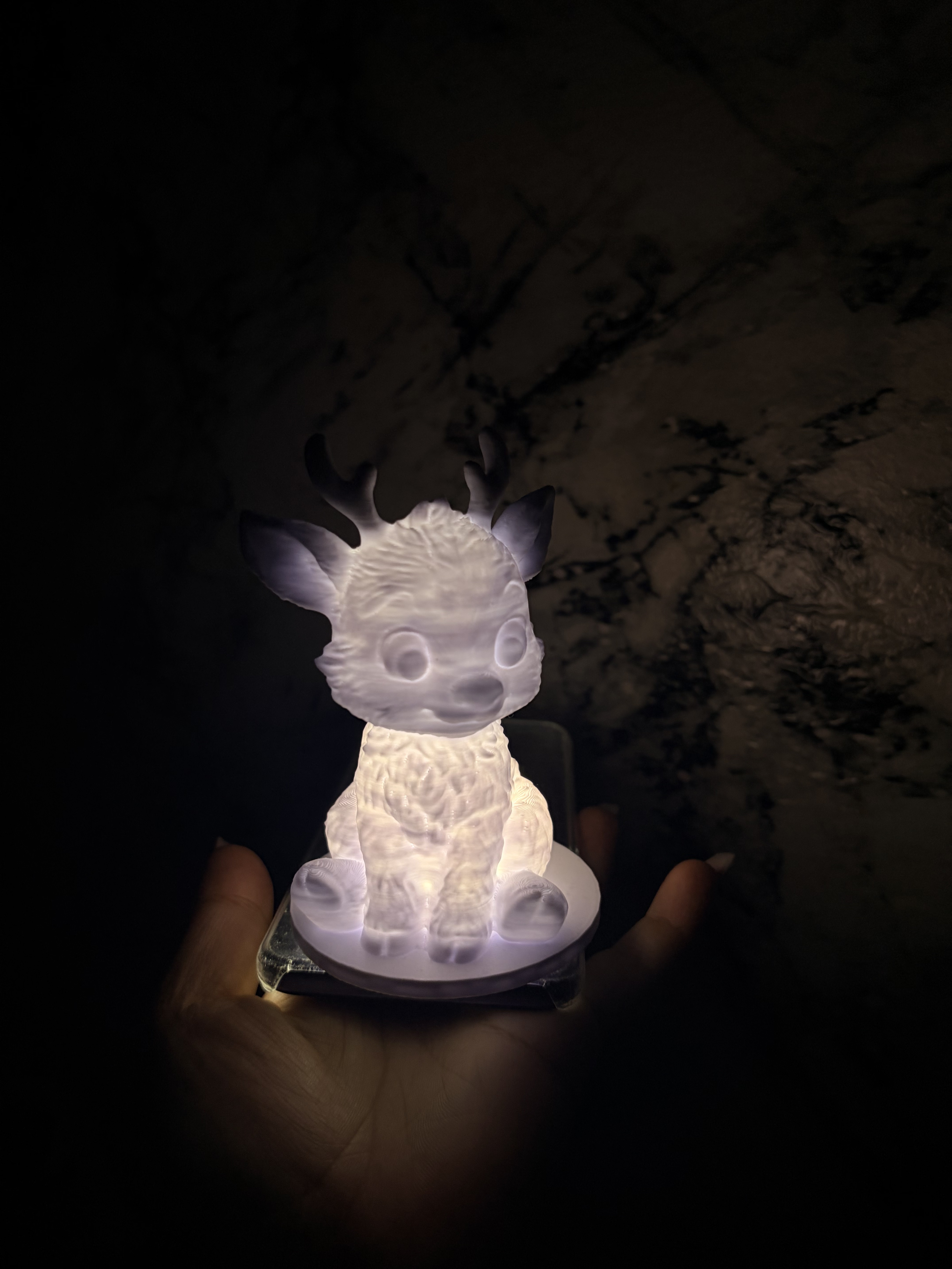 Lampă LED decorativă Ren – Figurină luminoasă 3D - imagine galerie