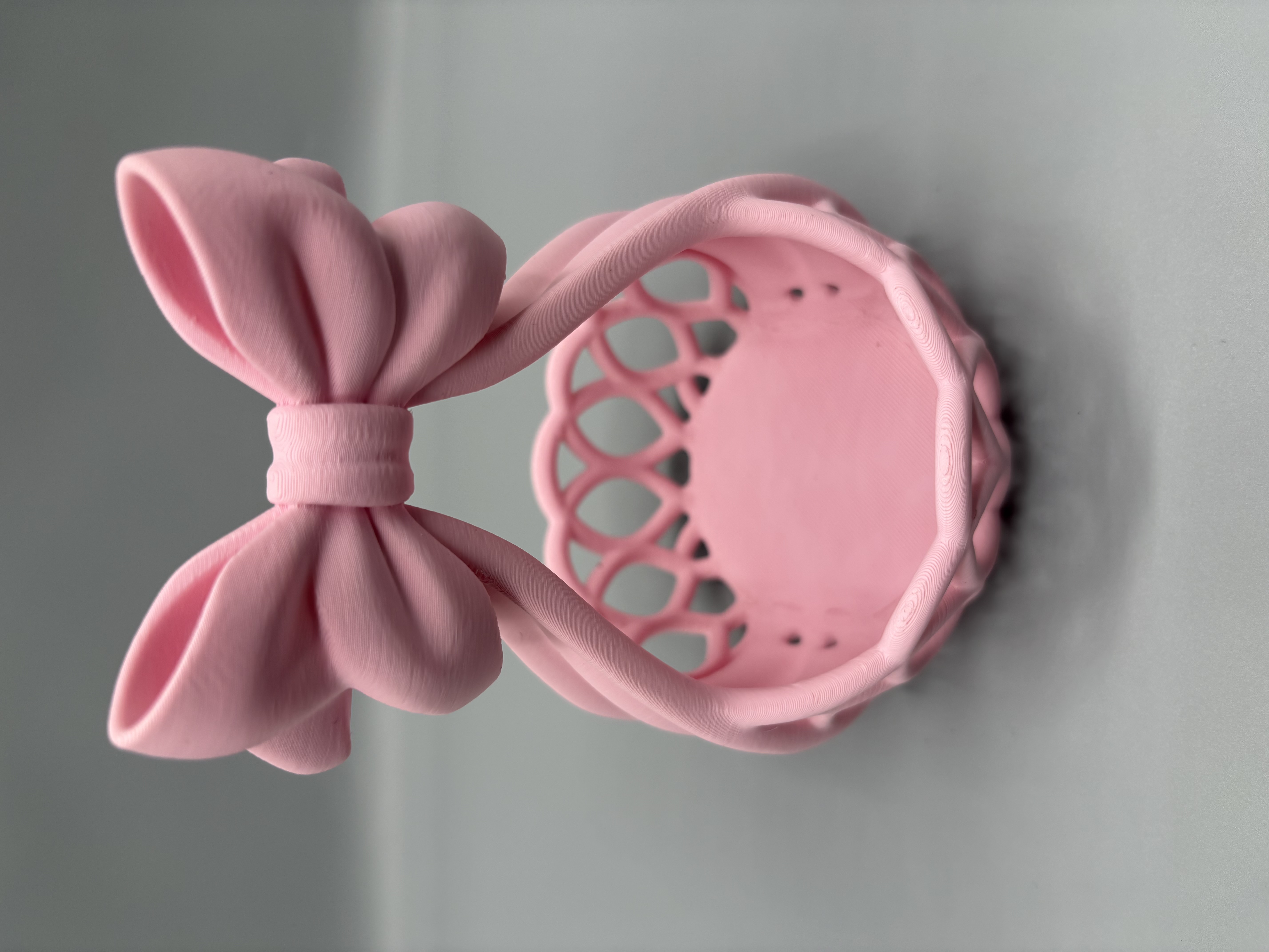 Coșuleț Decorativ cu Fundă – Organizator Elegant & 3D Printed - imagine galerie