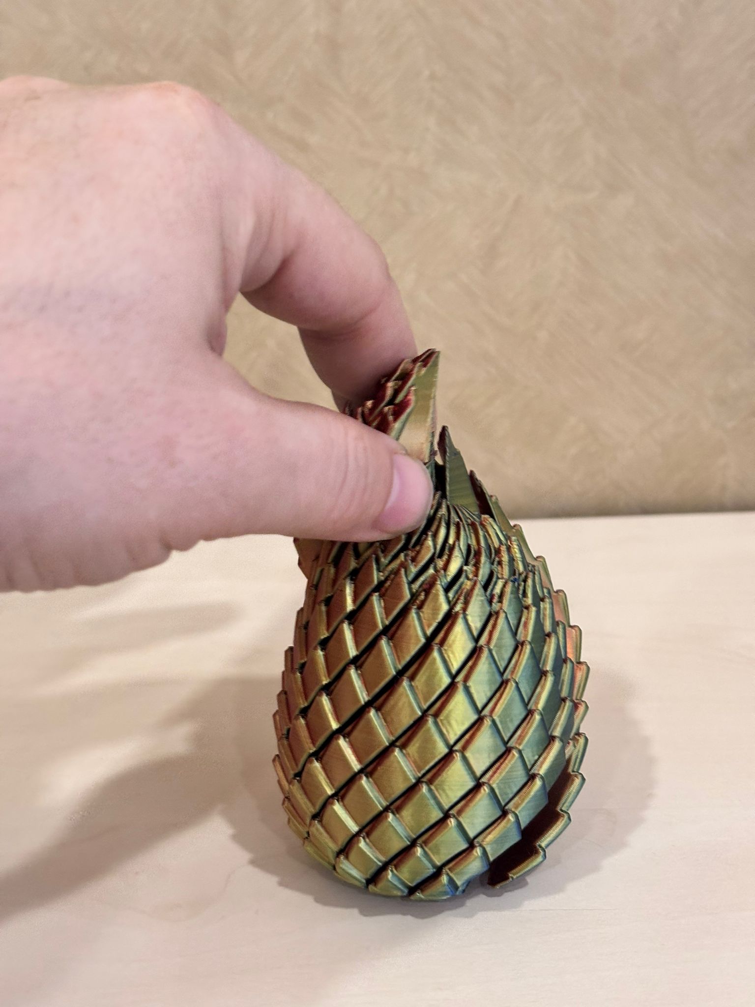 Fidget 3D Articulat – Design Solzi de Dragon (Jucărie Senzorială) - imagine galerie