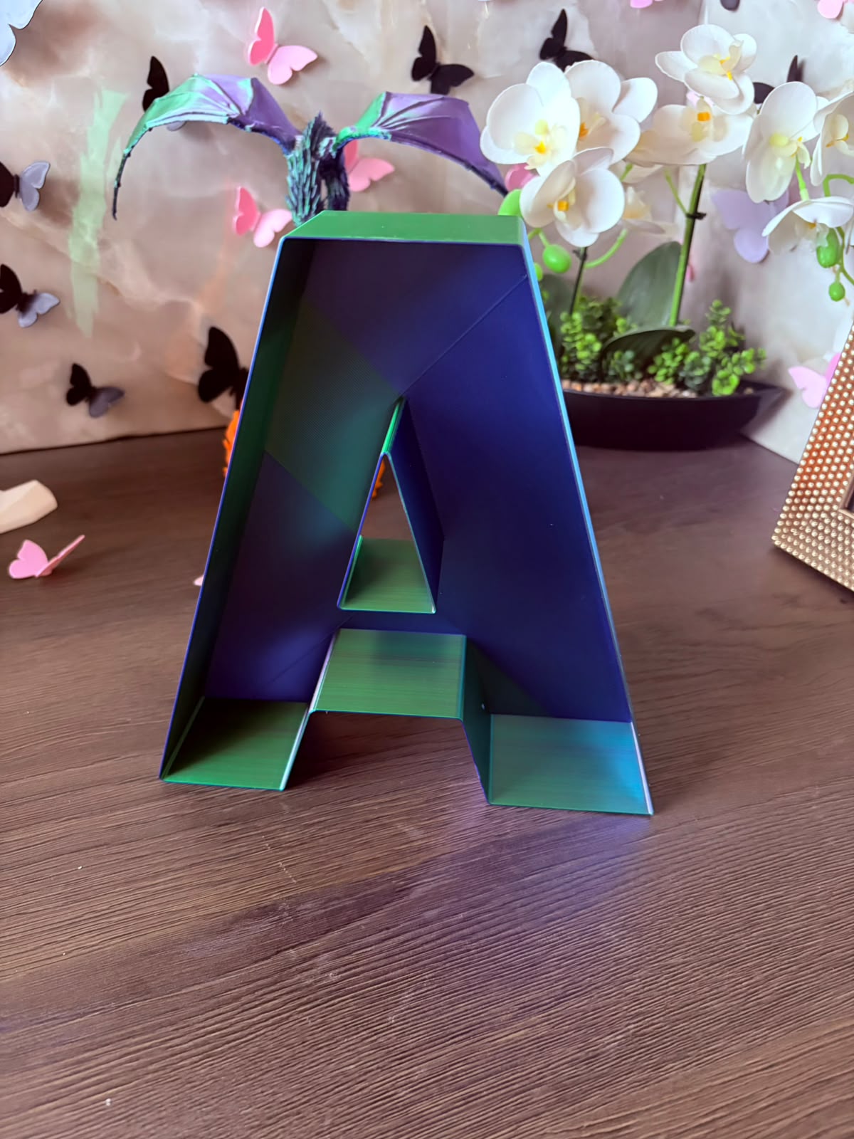 Literă volumetrică 3D personalizată (21x19 cm) - imagine galerie