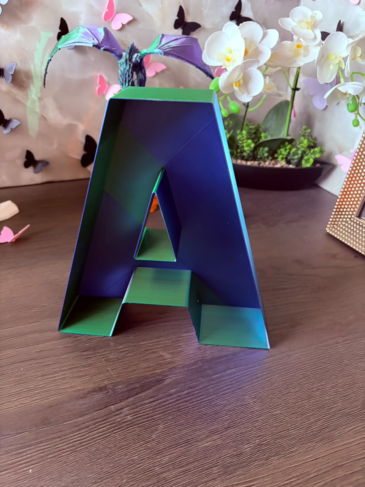 Literă volumetrică 3D personalizată (21x19 cm) - imagine galerie