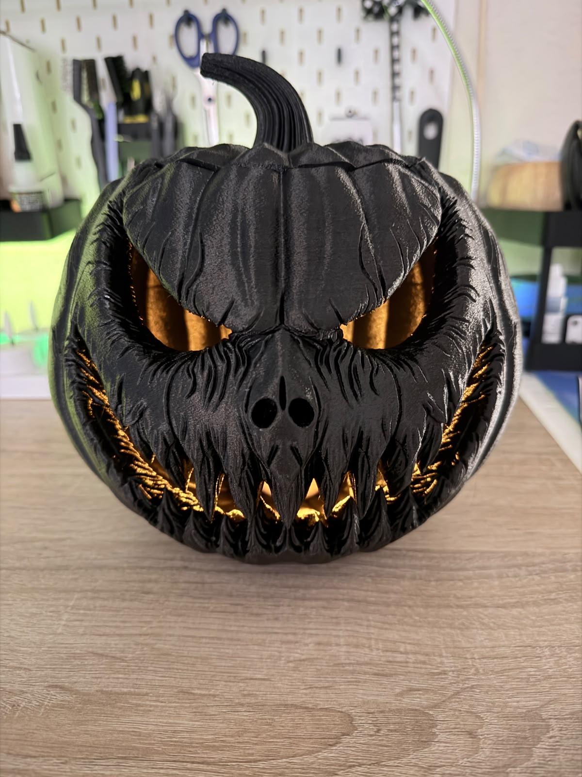 Dovleac 3D decorativ și iluminat pentru Halloween - imagine galerie