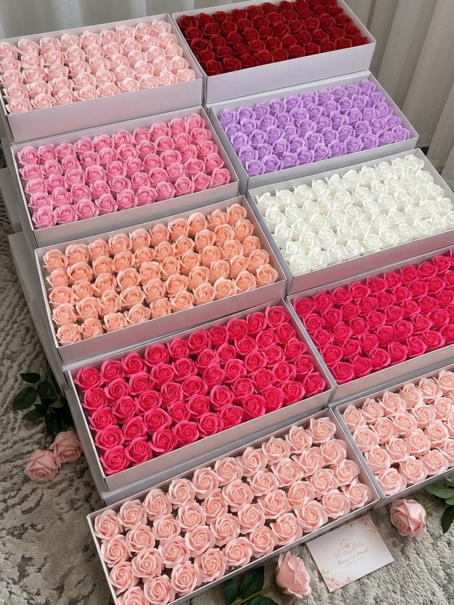 Cifre volumetrice din lemn cu aranjament floral personalizat – Disponibile pe orice dimensiune - imagine galerie