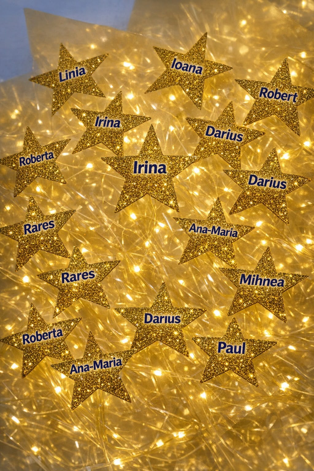 Buchet luminos decorativ cu fluturi/elemente tematice și iluminat LED - imagine galerie