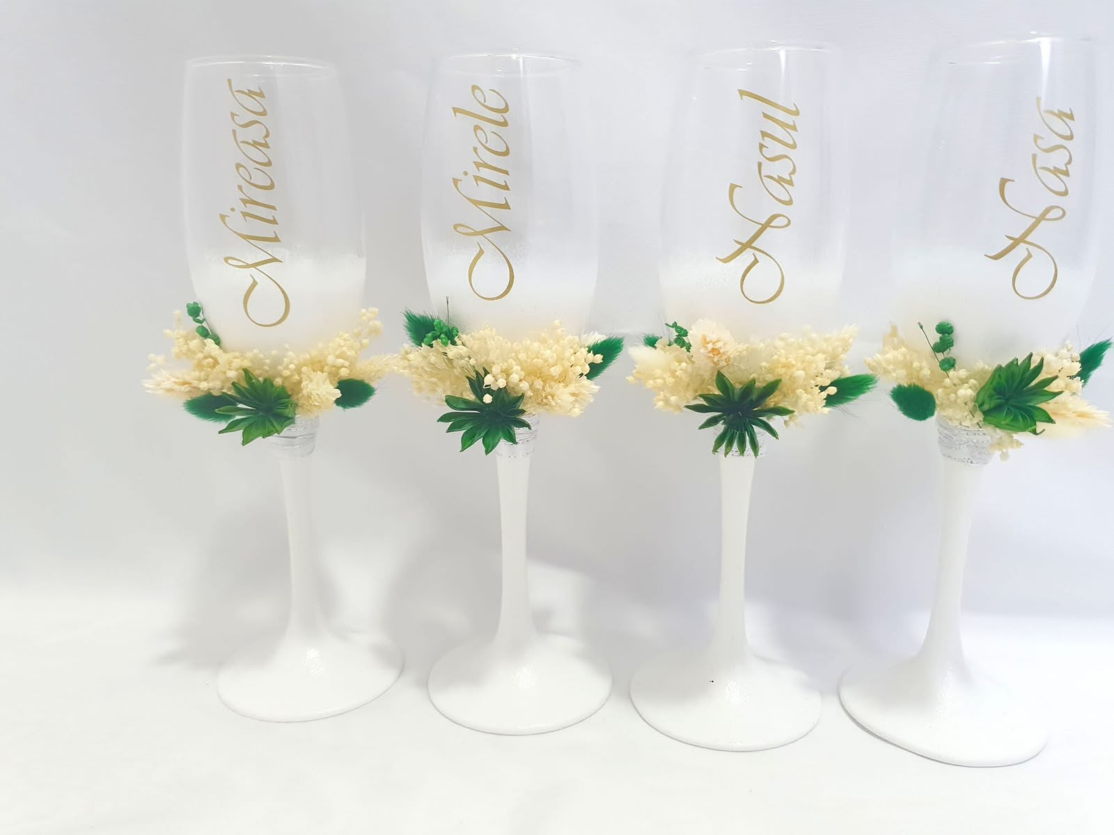 Set Pahare Personalizate Nuntă – Miri și Nași - imagine galerie