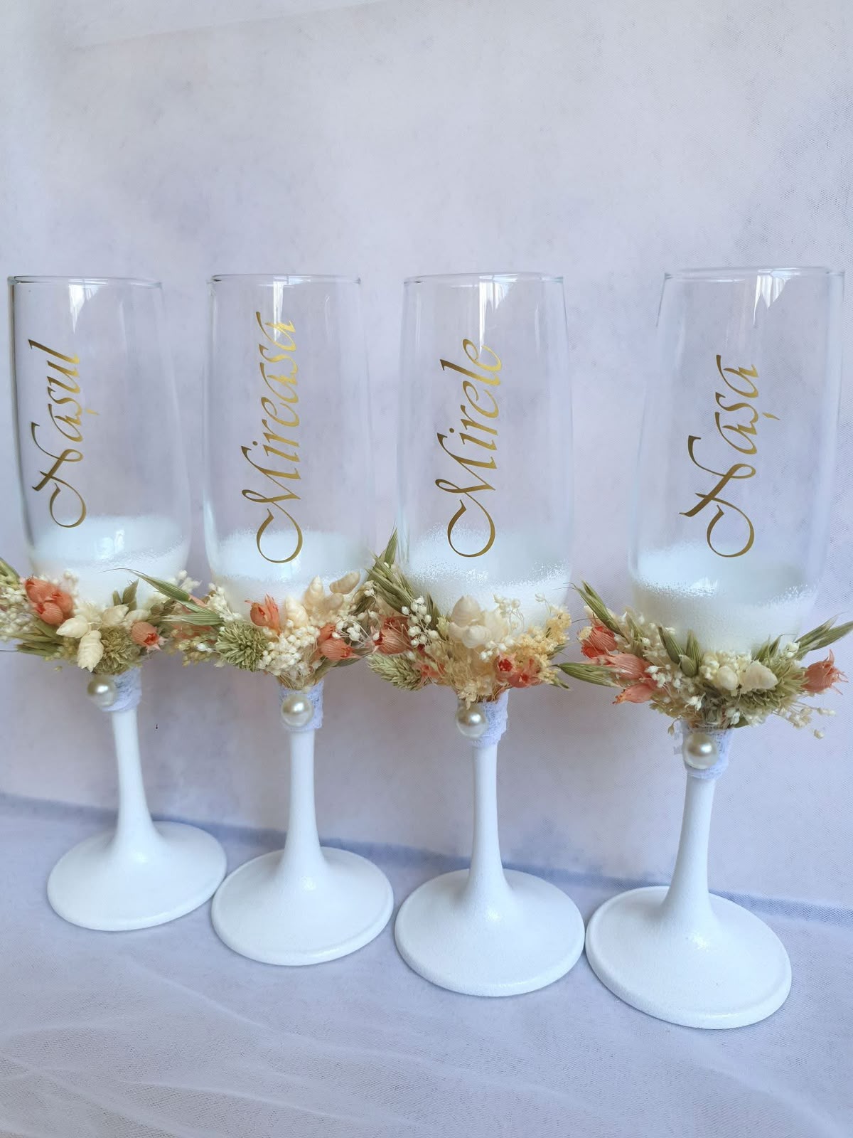 Set Pahare Personalizate Nuntă – Miri și Nași - imagine galerie
