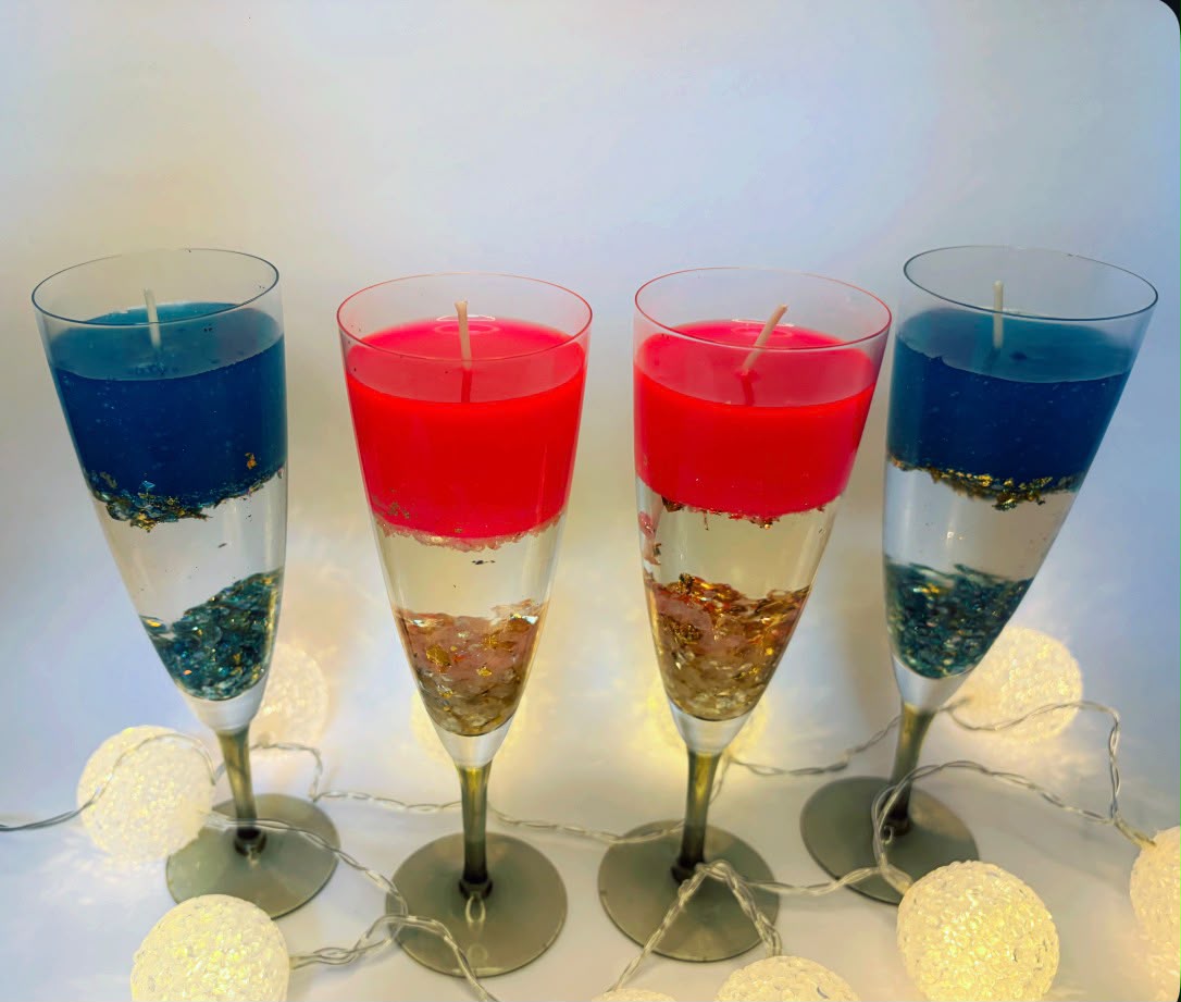 Lumânare Decorativă „Champagne Elegance” - imagine galerie