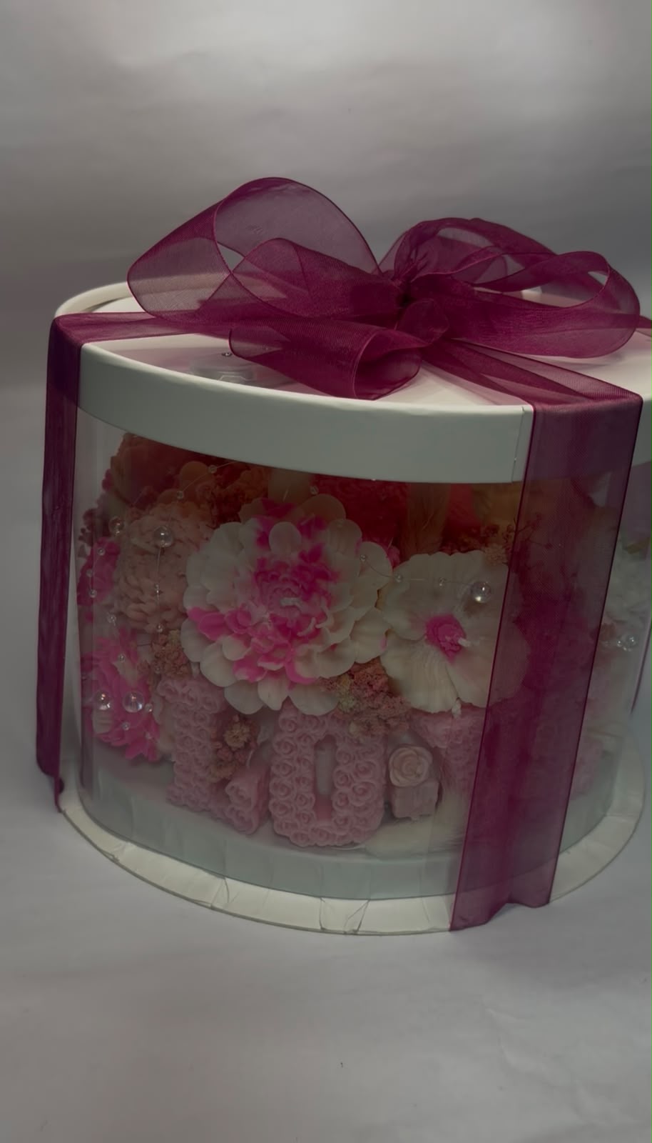 Aranjament Deluxe cu Lumânări Parfumate în Cutie Elegantă